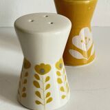 Vintage Scandinavian style ceramic salt and pepper shakers