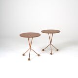 Pair of Alberts teak side tables by Albert Larsson