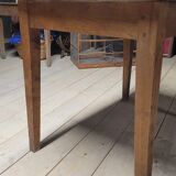 Old rustic bistro table in old solid oak -1m