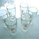 Set de 6 anciens verres à bière des années 80