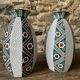 Pair of art deco vases in Sarreguemines earthenware