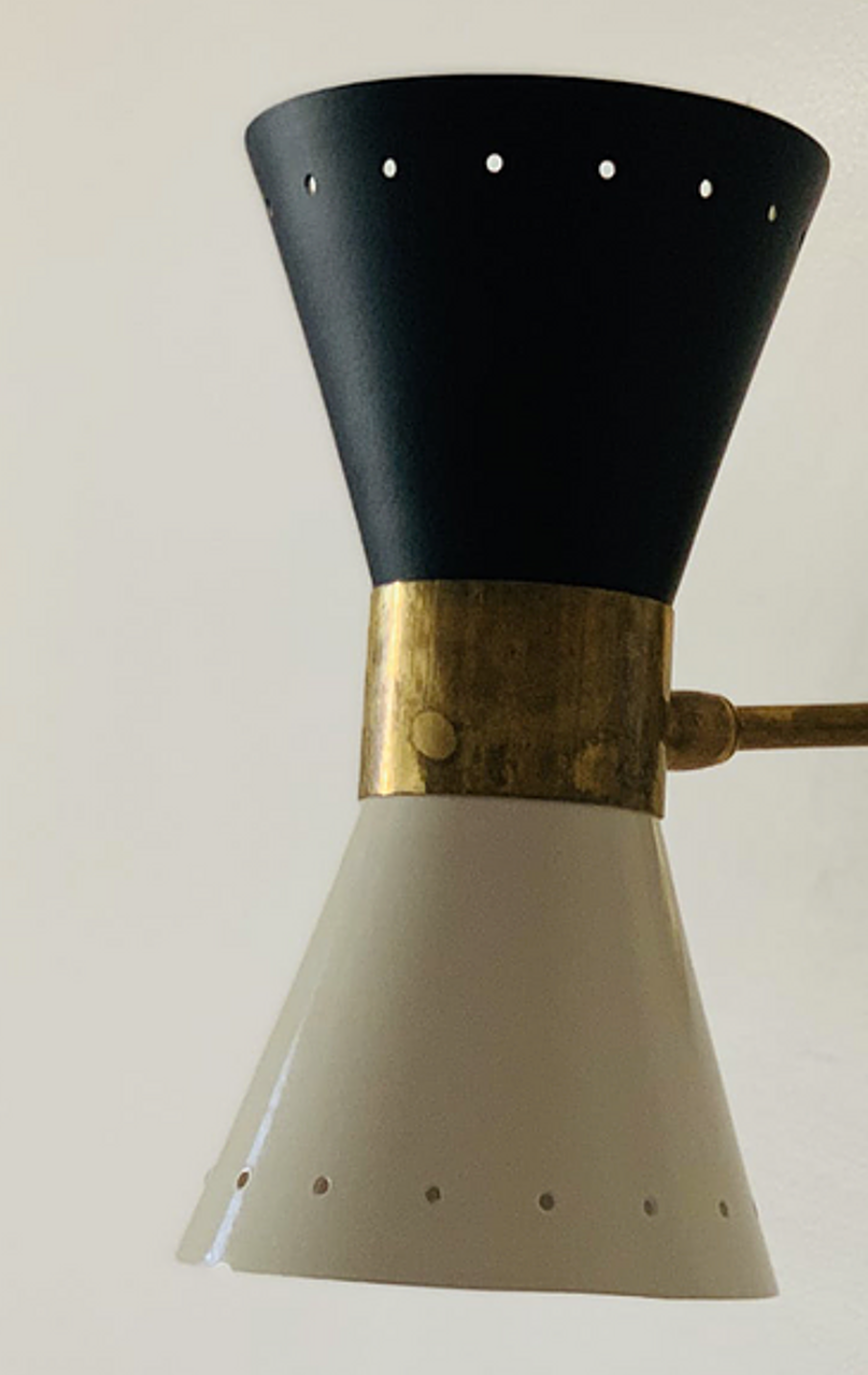 Wall lamp diabolo arm white&black