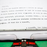 English Luxury Olympia Traveller typewriter revised new ribbon