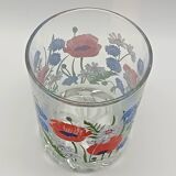 Ice bucket with wildflower pattern italy devalbor vintage
