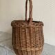 Oval wicker basket