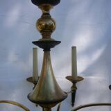 Lustre Empire en bronze et laiton doré
