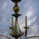 Lustre Empire en bronze et laiton doré