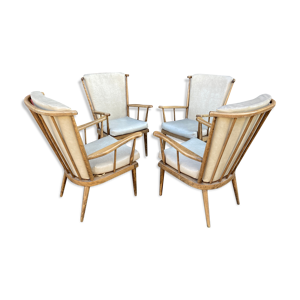 set de 4 fauteuils baumann