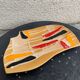 Flat, fruit cup design and vintage glazed ceramic
