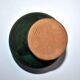 Vintage ceramic vase signed vague - Green glazed terracotta