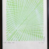 Structure 1995. kinetic lithograph signed c. du plessis