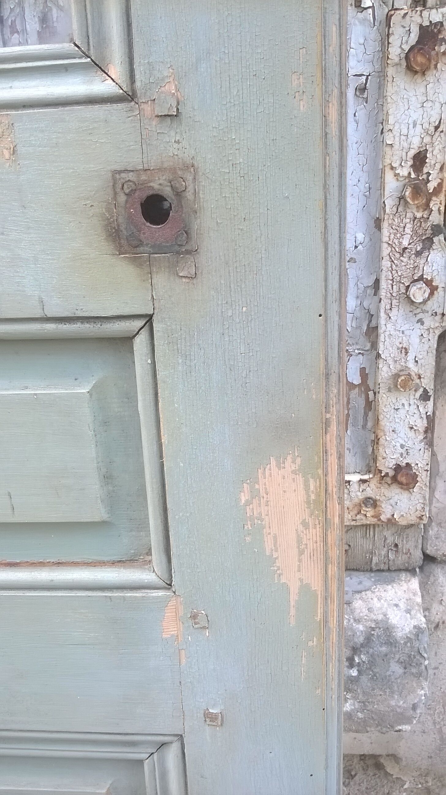 Old glazed interior door