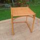 Vintage rattan and wicker coffee table