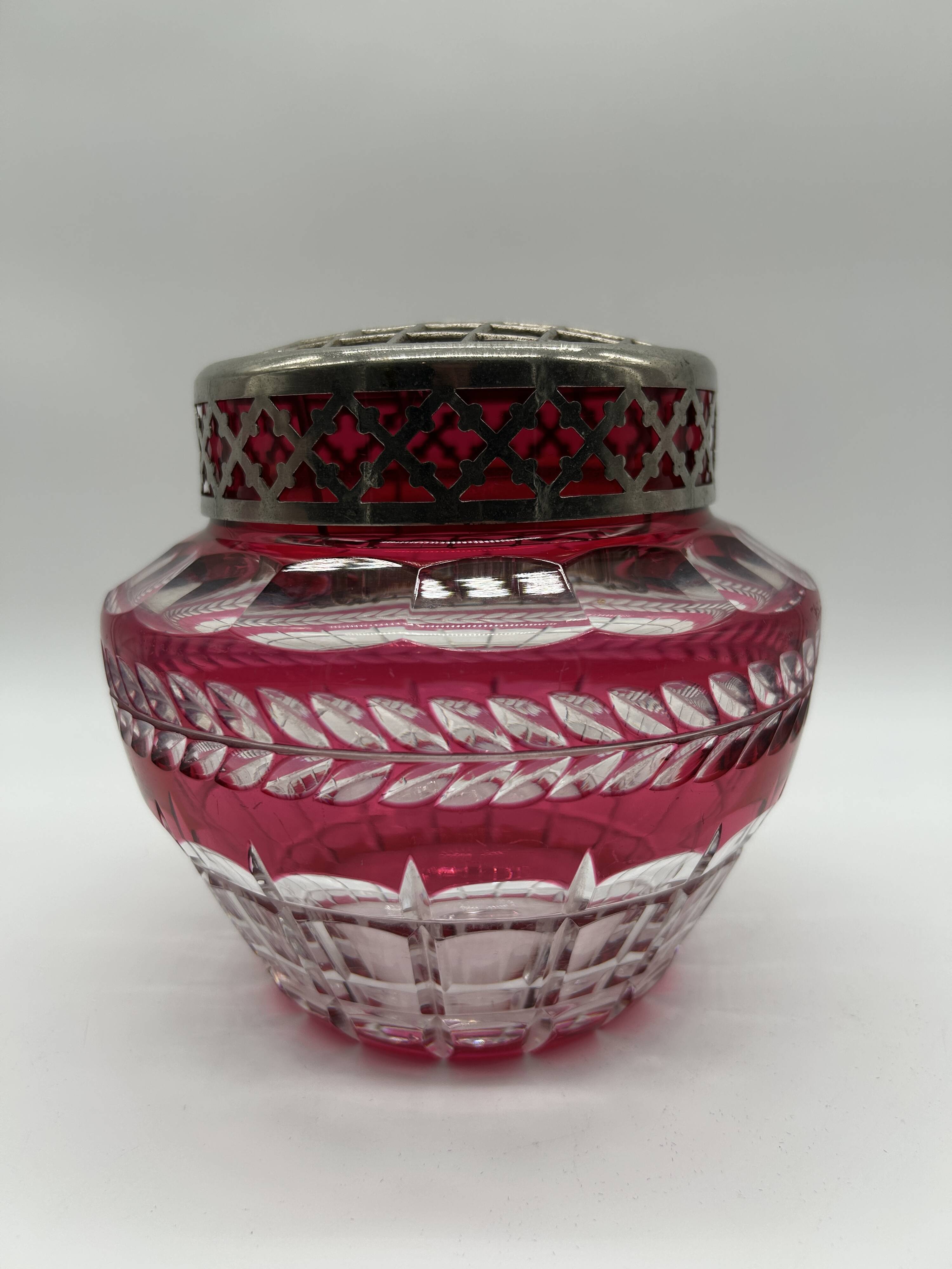 Crystal flower holder from the VSL Art Deco period.