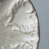 Fluted cracked terracotta dishes - fluted wall plates