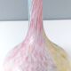 Vintage pastel colors polychrome murano glass flower vase, italy