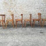 Mismatched bistro chairs