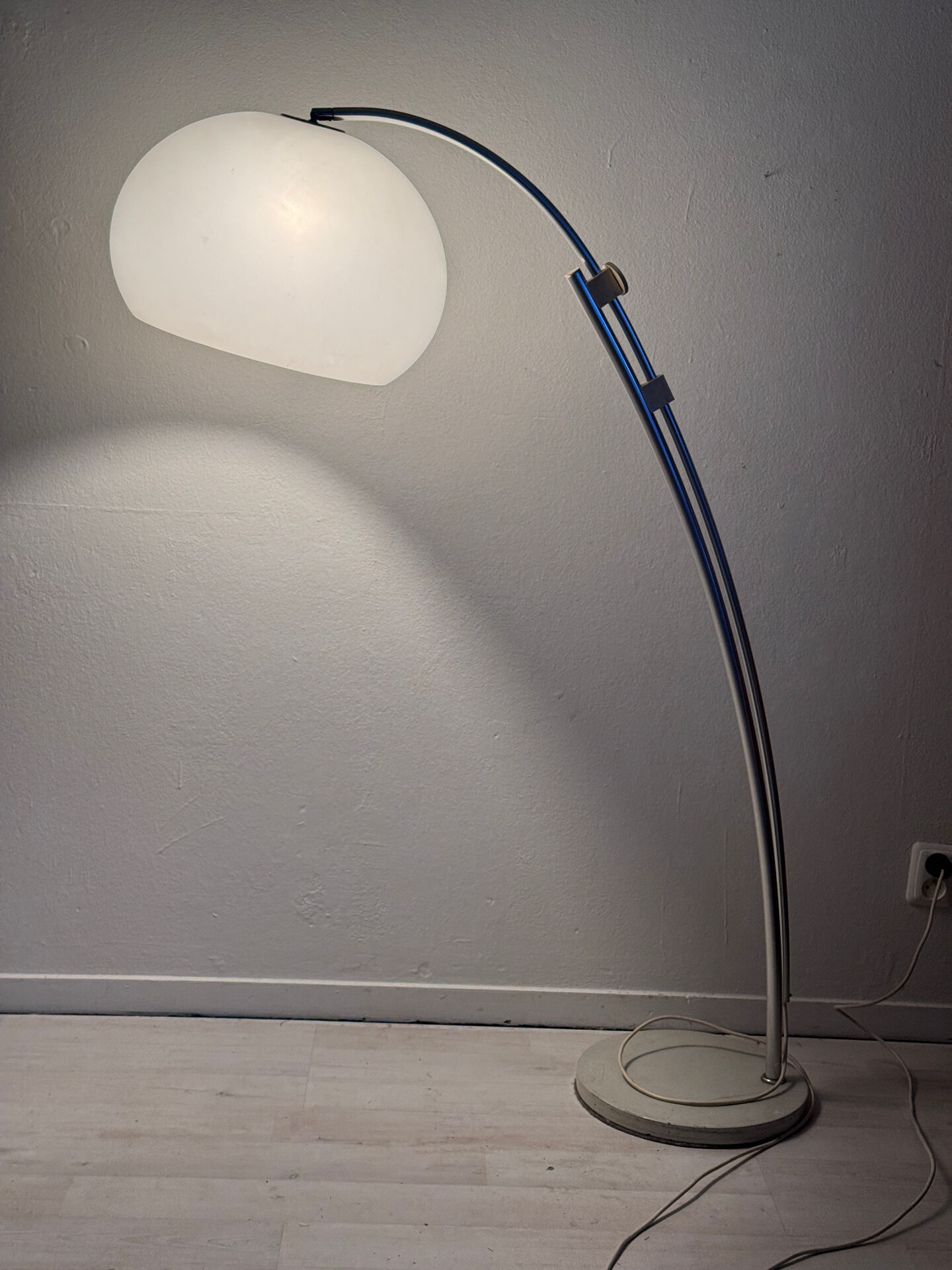 Vintage booglamp jaren 70 Hustadt Leuchten