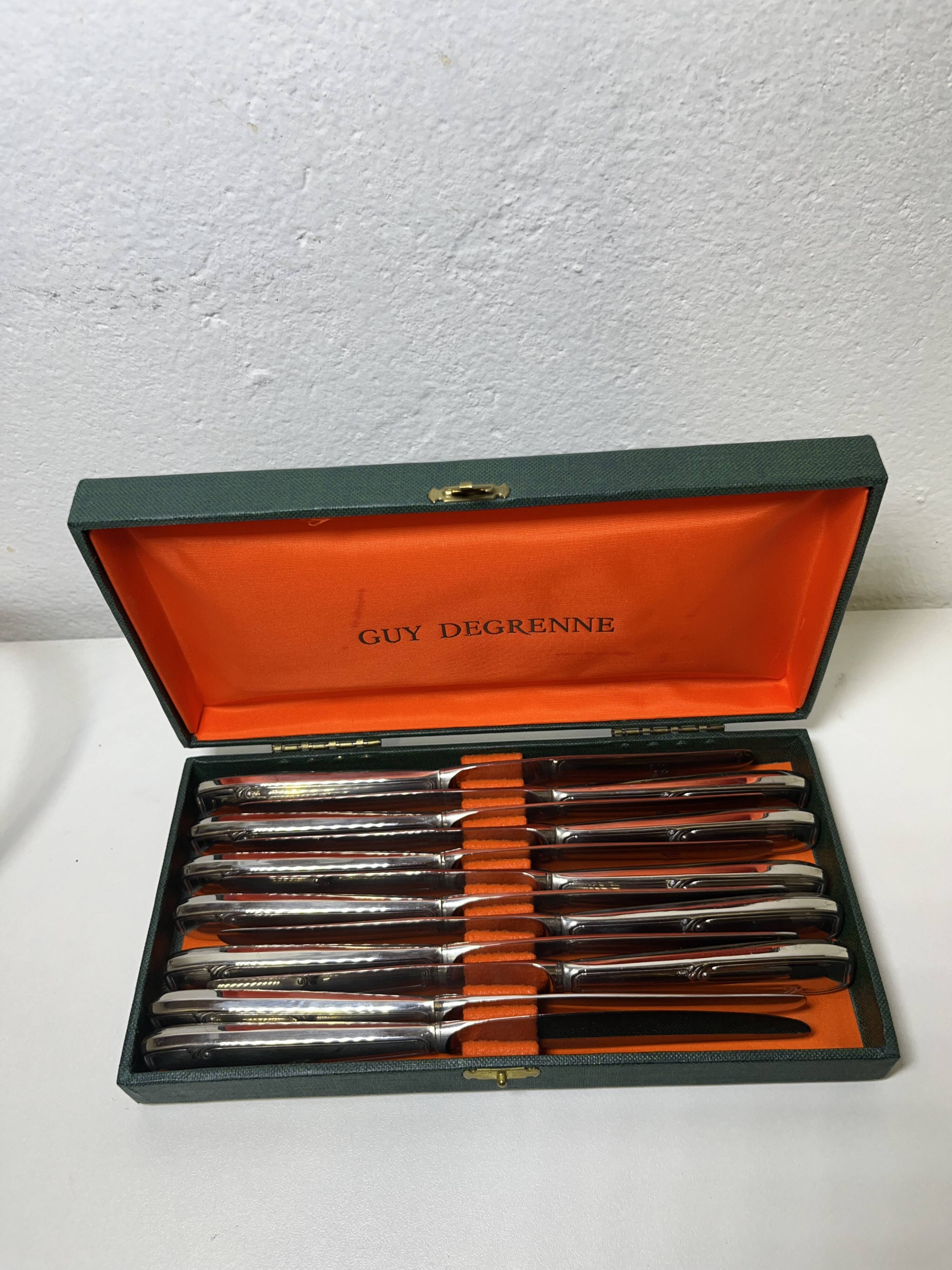 Box of 12 Guy Degrenne knives