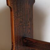 Stool of auxiliary Art-popular in old solid wood