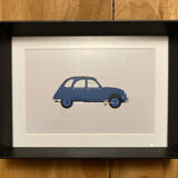 Deco design frame - Citroën 2CV