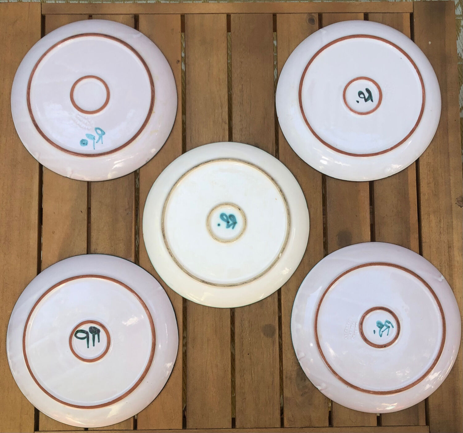 5 assiettes Vallauris Robert Picault