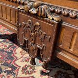 Showcase in walnut Louis XVI Style