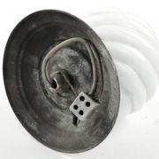 Lampe de plafond Art Déco, verre blanc, Pologne, années 1930
