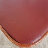 Chaise de salle à manger vintage en bois courbé : dossier éventail style Thonet, pub irlandais des années 1970