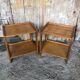 Paire de Chevet Table D’appoint Bois Vintage #A320