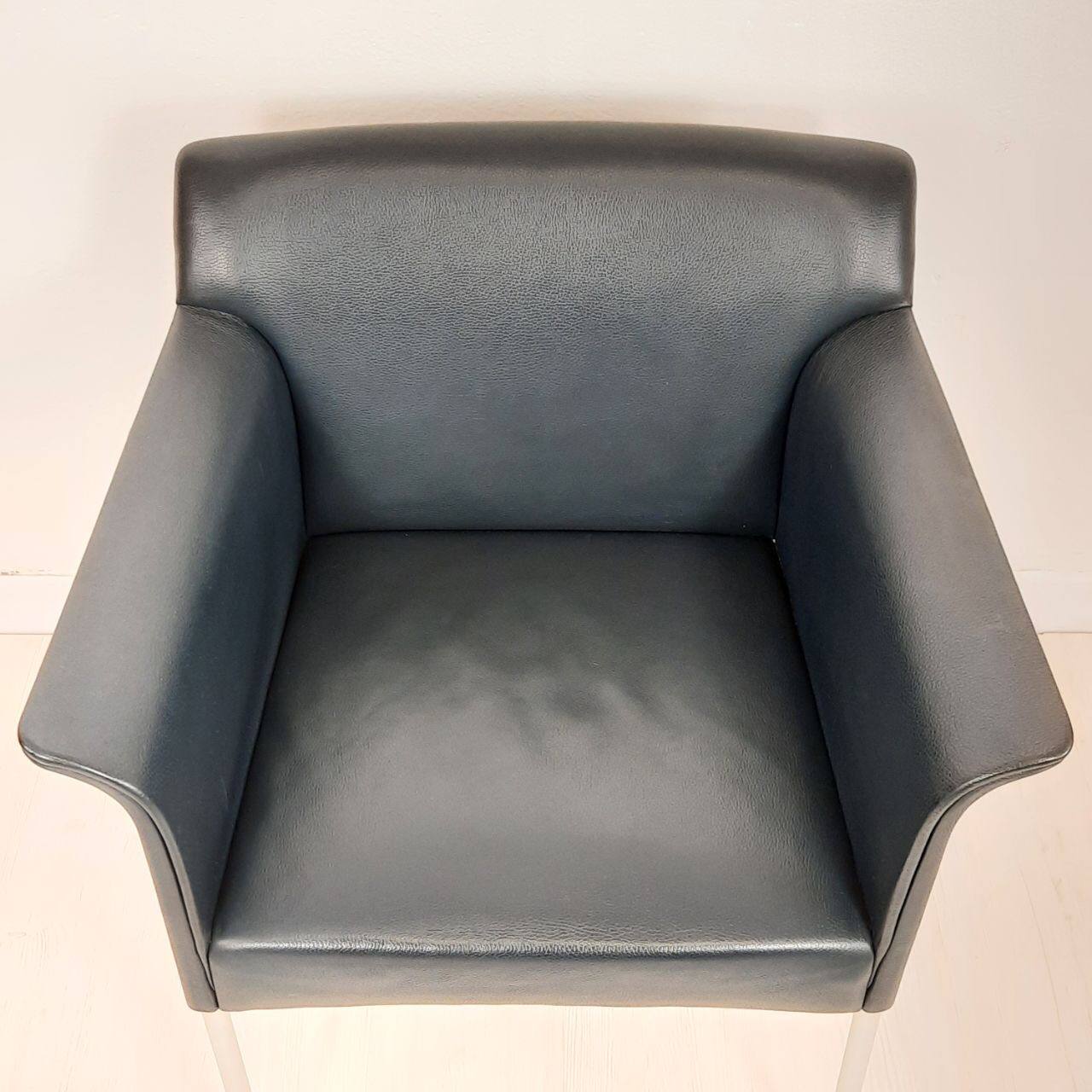 Quatre fauteuils de Matteo Grassi cuir années 1990/2000