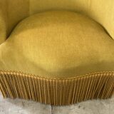 Velvet toad armchair