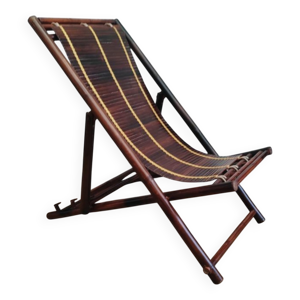 Transat en bambou vintage - artisanal