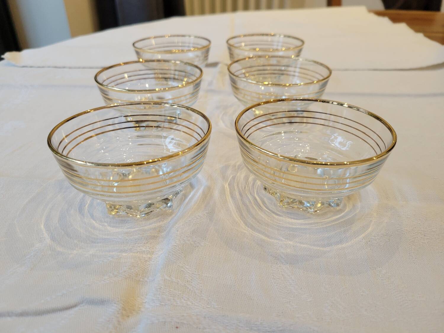 6 coupes à champagne 1930