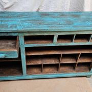 Old merchant's counter in Burmese teak.