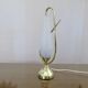 Grande lampe en verre et laiton 1950 1960
