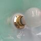 Suspension Cone opaline verte