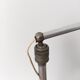 Articulated desk lamp, in aluminum and marble