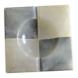 Two-tone marble ashtray