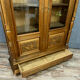 Renaissance library in solid walnut around 1850