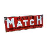 Enamelled plate "Paris Match"