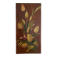 Peinture bouquet de fleurs sur bois 40 X 20