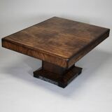 Art Deco Dining Table in Walnut Burl, 1930s
