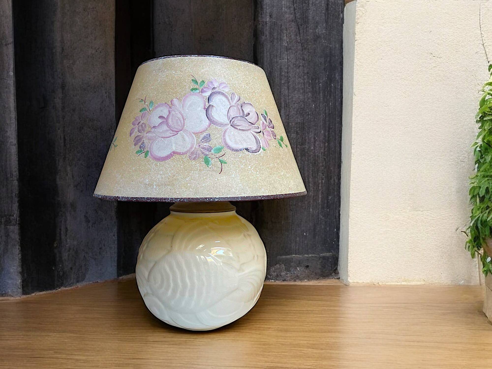 Ceramic table lamp 1970s by Sacavem