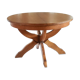 Extendable oak round table, Lübke, Germany 1960s