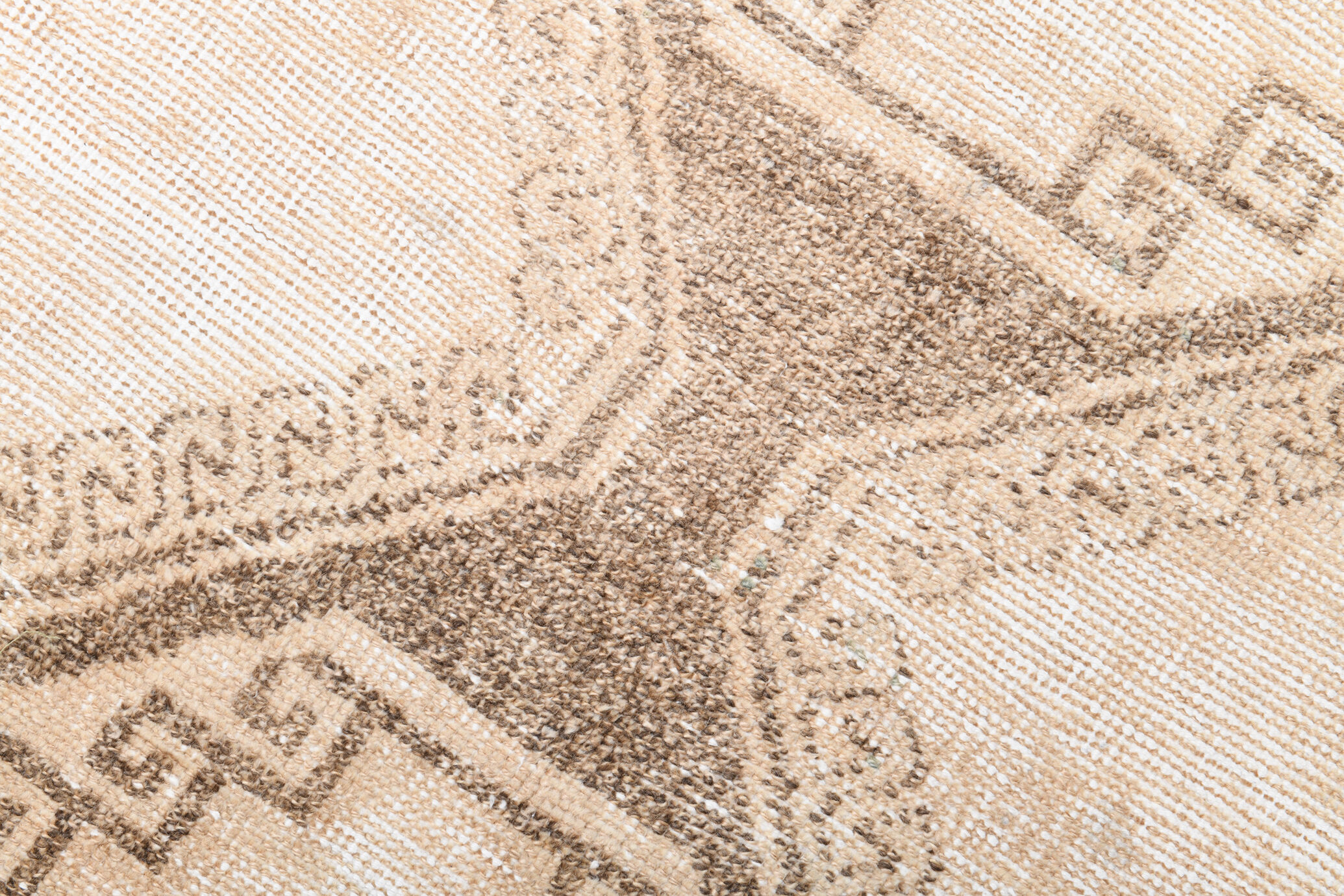 3x12 Classic Turkish Vintage Runner Rug, Handmade Vintage Rug, 3x12 Runner Rug, Brown Beige Rug,