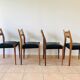 Set de 4 chaises scandinave en teck 1960