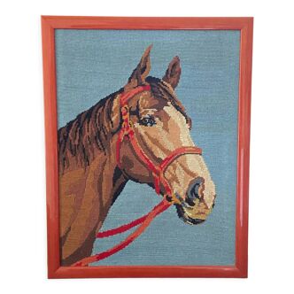 Canevas , tête de cheval