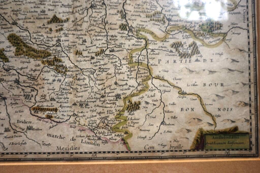 Engraving - old map. Netherlands, 18th century.