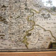 Engraving - old map. Netherlands, 18th century.